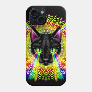 Cat Mandala Rainbow Surreal Art Phone Case