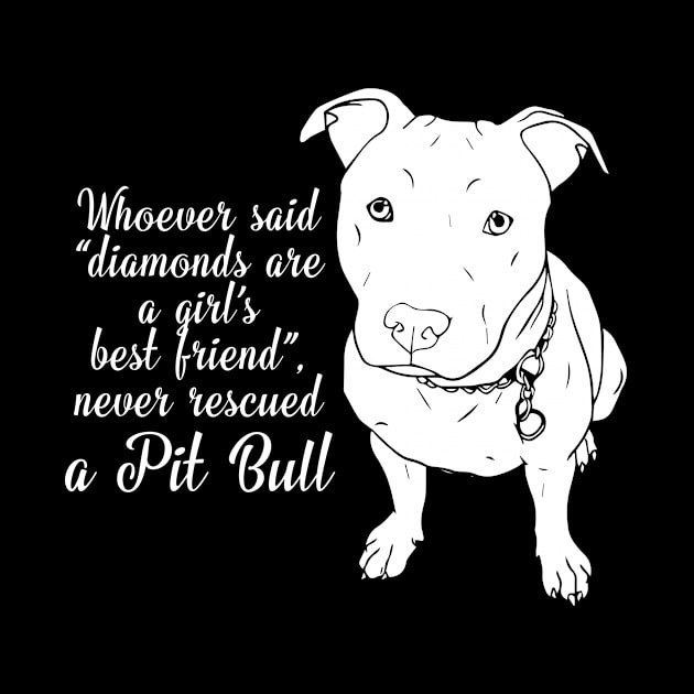 Pit Bull T shirts Never Rescued A Pit Bull by Antoniusvermeu