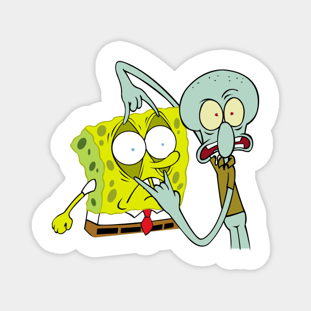 Squidward And Spongebob Spongebob Squarepants Magnet