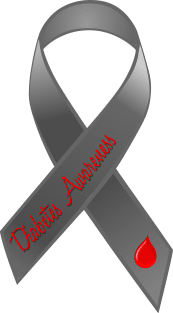 Diabetes Awareness - Grey Ribbon Magnet