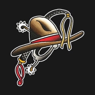 Cowboy Hat Tattoo Design T-Shirt