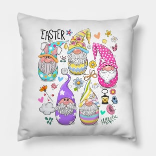 Cute Easter Gnomes Pillow