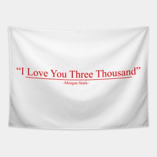 i love you three thousand red Tapestry