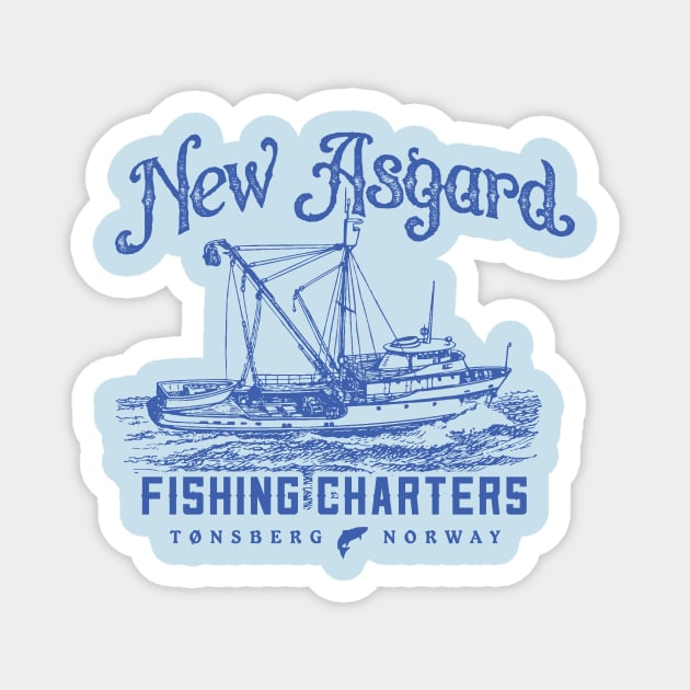 New Asgard Fishing Charters Magnet by MindsparkCreative