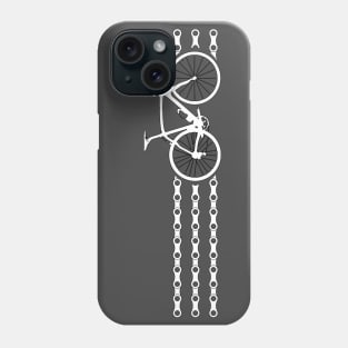 Bike Stripes White x 3 (Chain) Phone Case