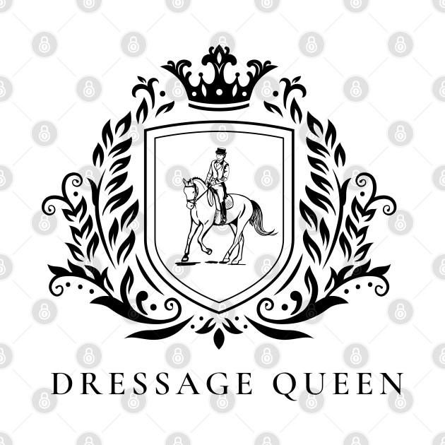 Dressage Queen black design by Heart Horse