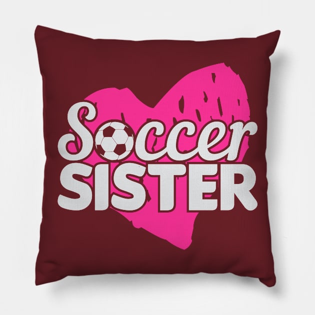 Soccer Sister Pillow by phughes1980