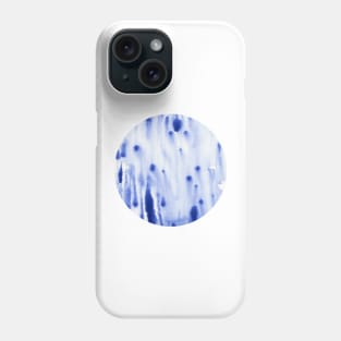 Blue dots and dashes (circle) Phone Case