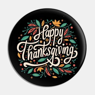 Happy Thanksgiving Pin