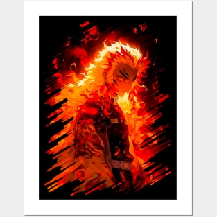 Rengoku Kyojuro Poster for Sale by Fhatershop