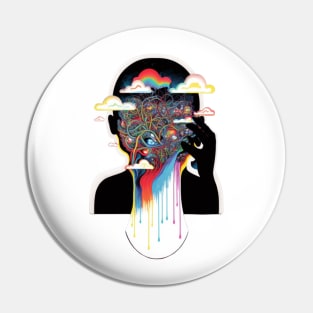 Facemelt|dark|trippy Pin