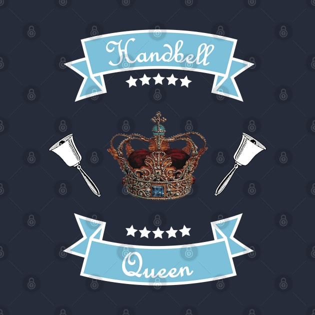 Handbell Queen Blue on Pink by SubtleSplit