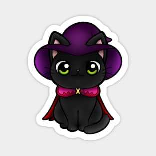 black cat witch Magnet