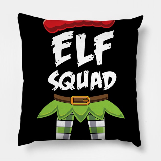 Christmas Santas Elf squad- Funny costume xmas Pillow by tmuzaa