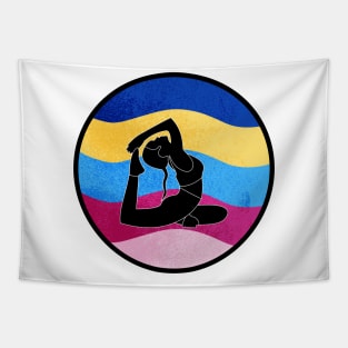 Yoga woman Tapestry