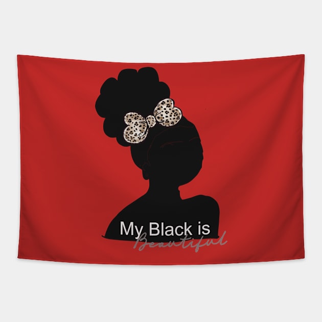 My Black is Beautiful, Little Black Girls Tapestry by Cargoprints