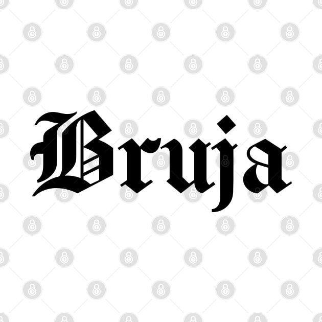 Bruja Black Gothic Text by Jonny Black