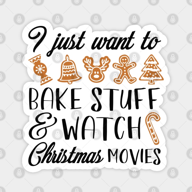 Bake Stuff Christmas Movies Magnet by LuckyFoxDesigns