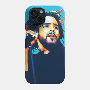 J Cole wpap pop art Phone Case