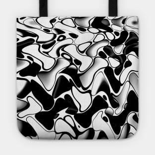 Black and white abstract Tote