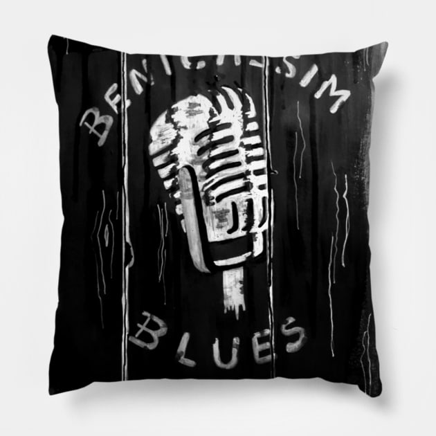 Blues Pillow by Marién