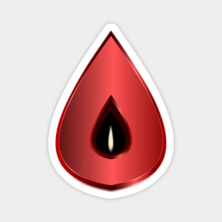 Shakti Yoga Teardrop Meditation Candle - Red Magnet