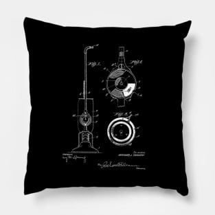 Vacuum Vintage Patent Drawing Pillow