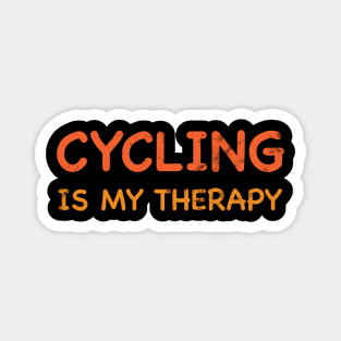 Cycling Is My Therapy Cyclist Lover Gift Magnet