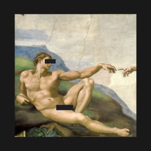 The Creation Of Adam - Michelangelo - Artwork T-Shirt