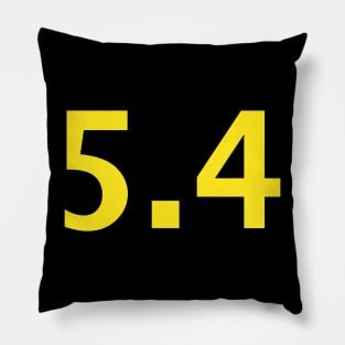 May 4th 5.4 Typography in Yellow Text Pillow