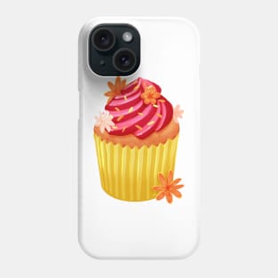 Pink Frosting Cupcake Phone Case