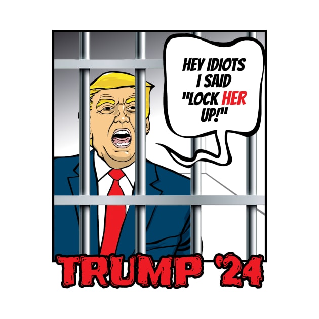 Trump: Lock Her Up! by Cards By Harris