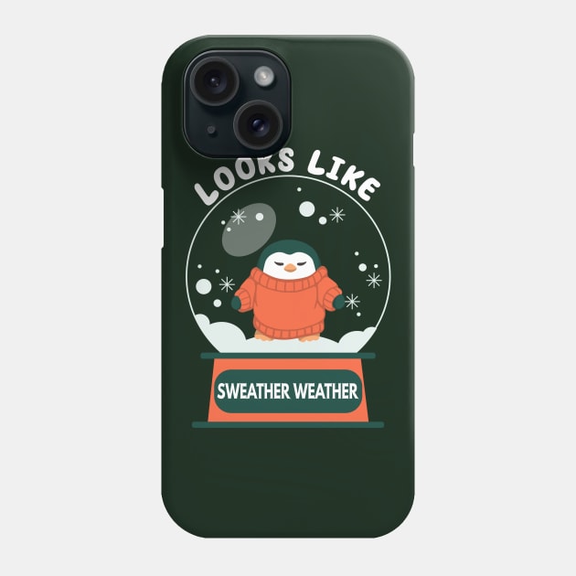 Looks Like Sweater Weather Phone Case by Blended Designs