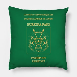 Burkina Faso Passport Pillow