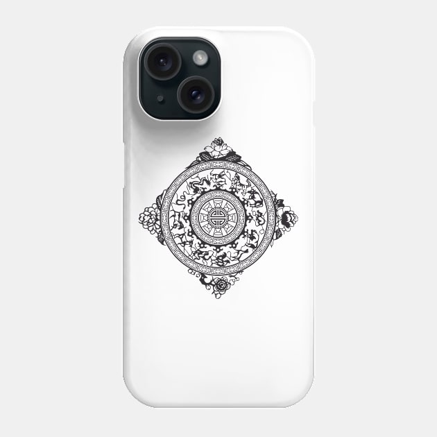 Japanese ethnic pattern Phone Case by ilhnklv