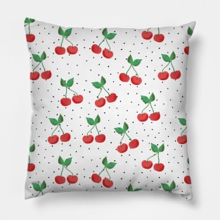 Cherries on Dots Pillow