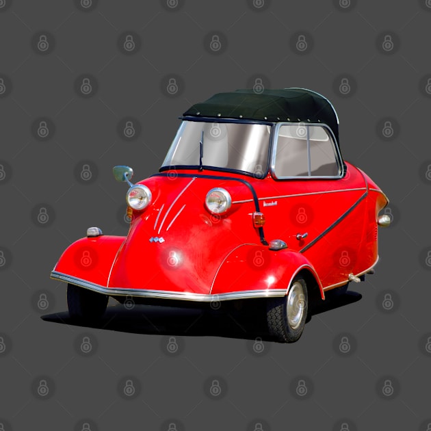 Messerschmitt bubble car in red by candcretro