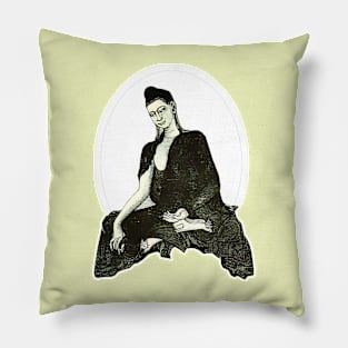 Young buddha god of asia Pillow