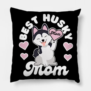 Best Husky Mom Pillow