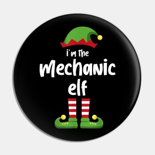 I'm The Mechanic Elf Family Matching Christmas Pajama Gifts Pin