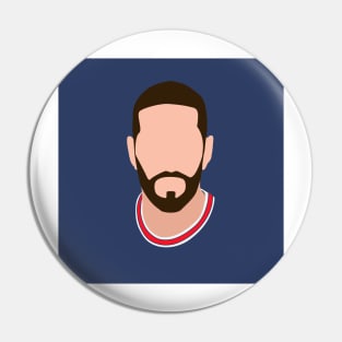 Sergio Ramos Minimalistic Face Art Pin