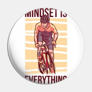 Mindset is everything - Cycling Shirt, Biking T shirt, Bicycle Shirts, Gifts for a Cyclist, Bike Rider Gifts, Cycling Funny Shirt Pin