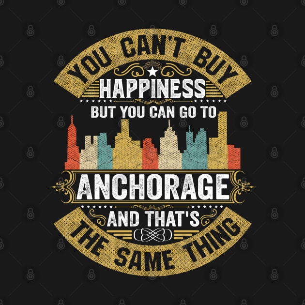 USA City Anchorage City T-Shirt I Love Anchorage Flag Alaska State Home City Anchorage Map Native American USA Flag by BestSellerDesign