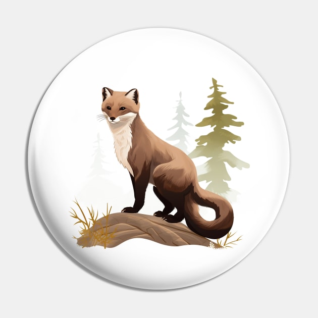 Pine Marten Pin by zooleisurelife