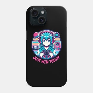 Just win today gamer girl Phone Case