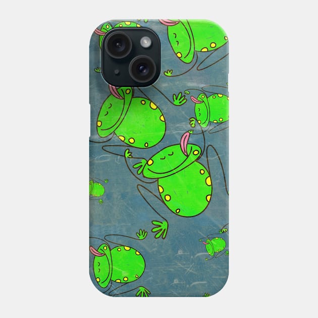 Frog Pattern Phone Case by AnimalPatterns