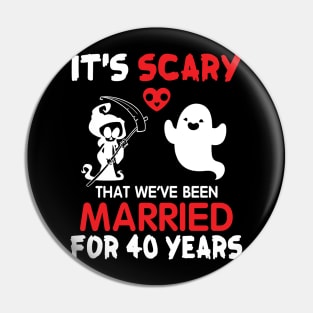 Ghost And Death Couple Husband Wife It's Scary That We've Been Married For 40 Years Since 1980 Pin