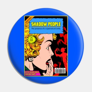 shadow people retro comic Pin