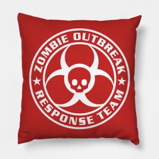 Zombie Outbreak Response Team - WHITE Pillow
