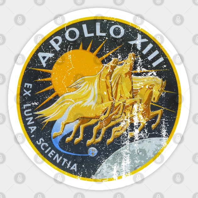 Apollo 13 Vintage Insignia - Apollo 13 - Sticker | TeePublic